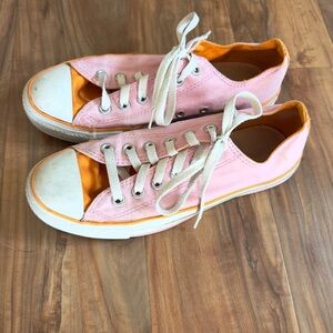 Converse Two-Tone Pink and Orange Sneakers